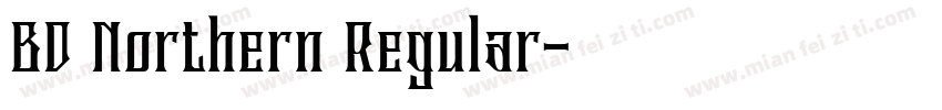 BD Northern Regular字体转换
